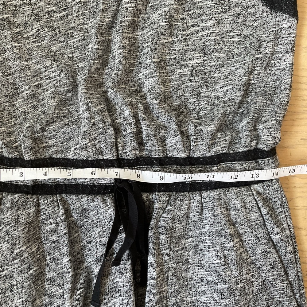 Tommy Hilfiger Athluxe XS Gray Black Heather Dress Cap Sleeves Ties Pockets - Picture 14 of 15